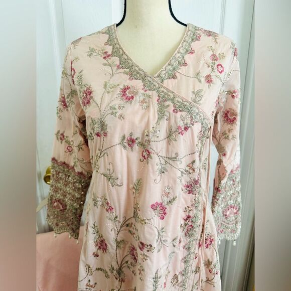 FAIZA SAQLAIN PAKISTANI LUXURY DESIGNER PARTY DRESS - Picture 9 of 15